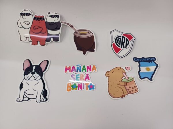 stikers resistentes al agua